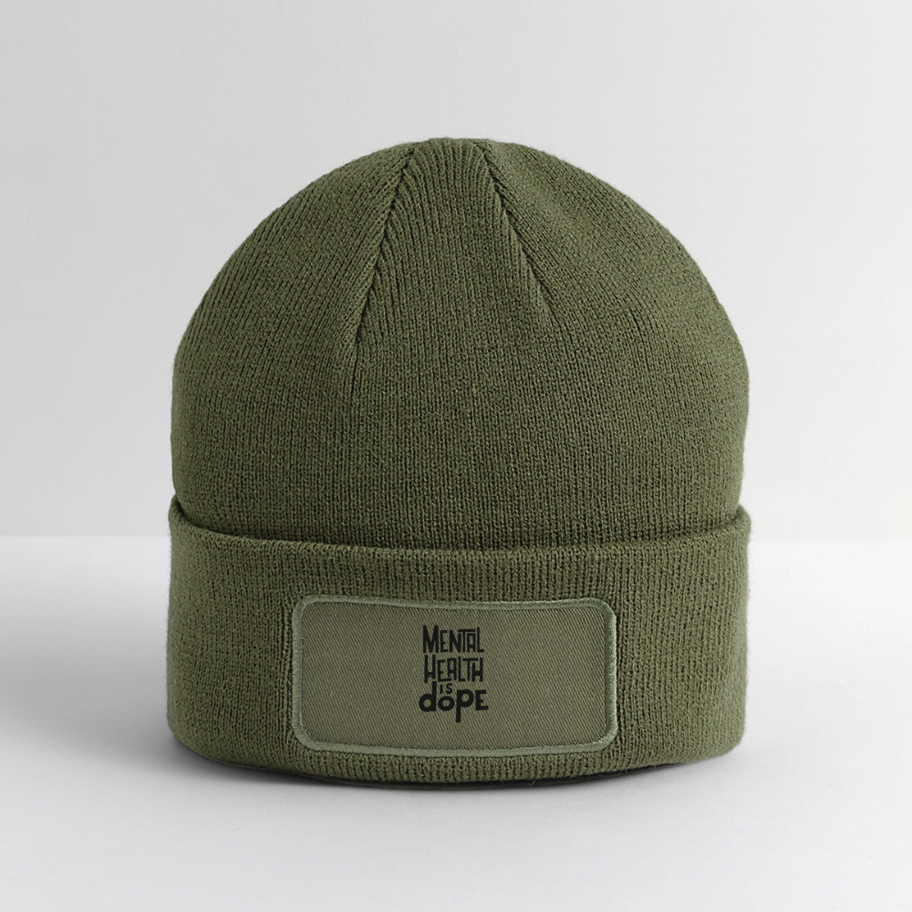"Dope" thinking beanie - olive