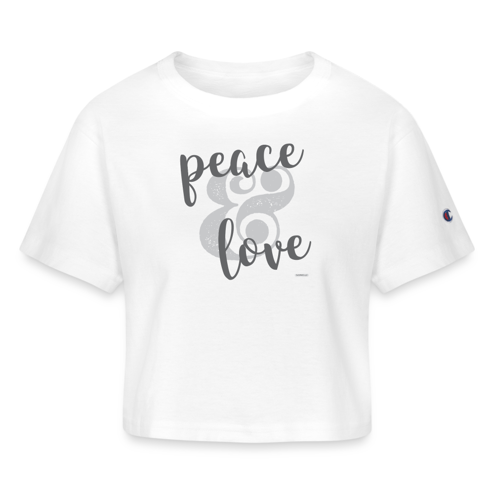 It's all "peace and love" baby! - white