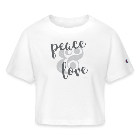 It's all "peace and love" baby! - white