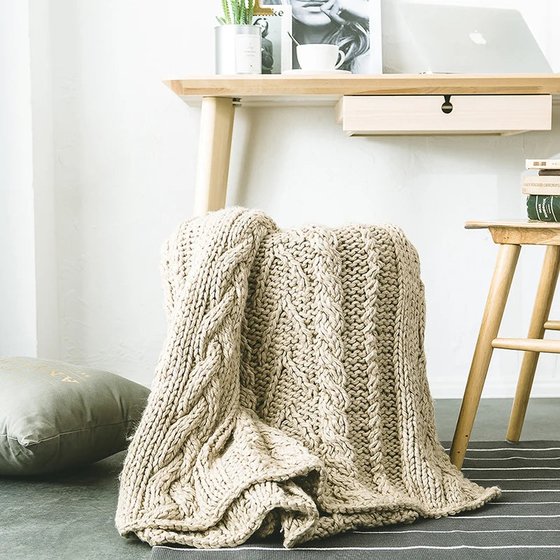 🛏️ The Serenity Knit Blanket