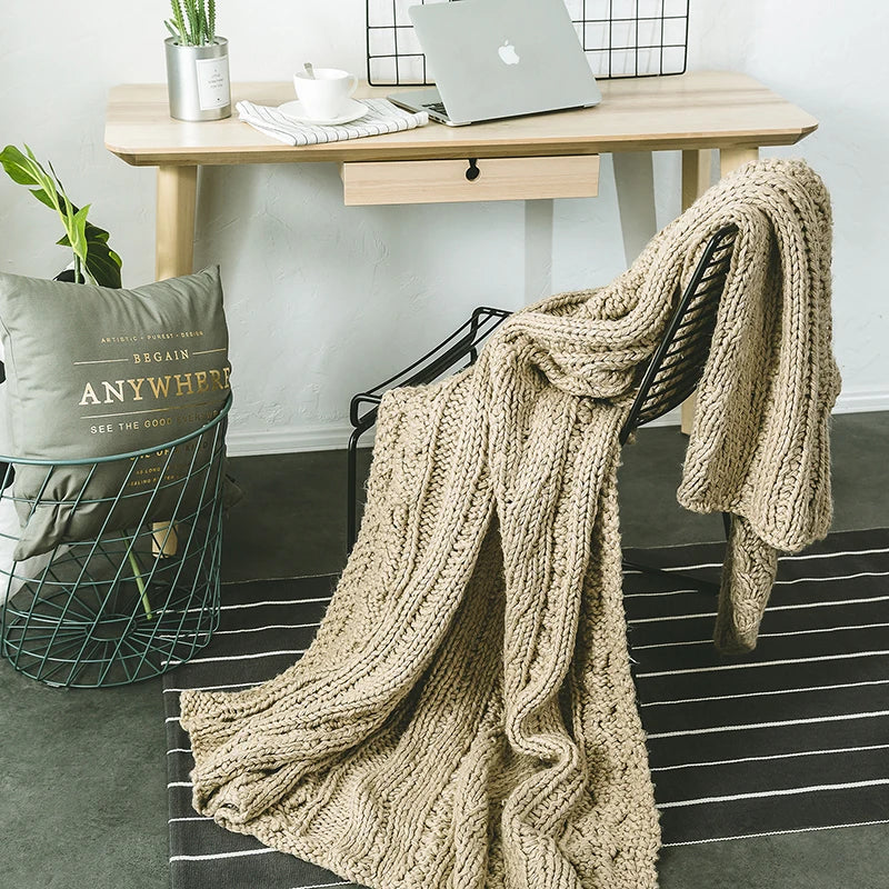 🛏️ The Serenity Knit Blanket