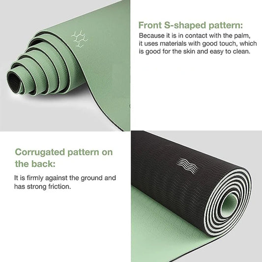 🖤 Dual Flow Non-Slip Yoga Mat 🧘🏾‍♀️✨