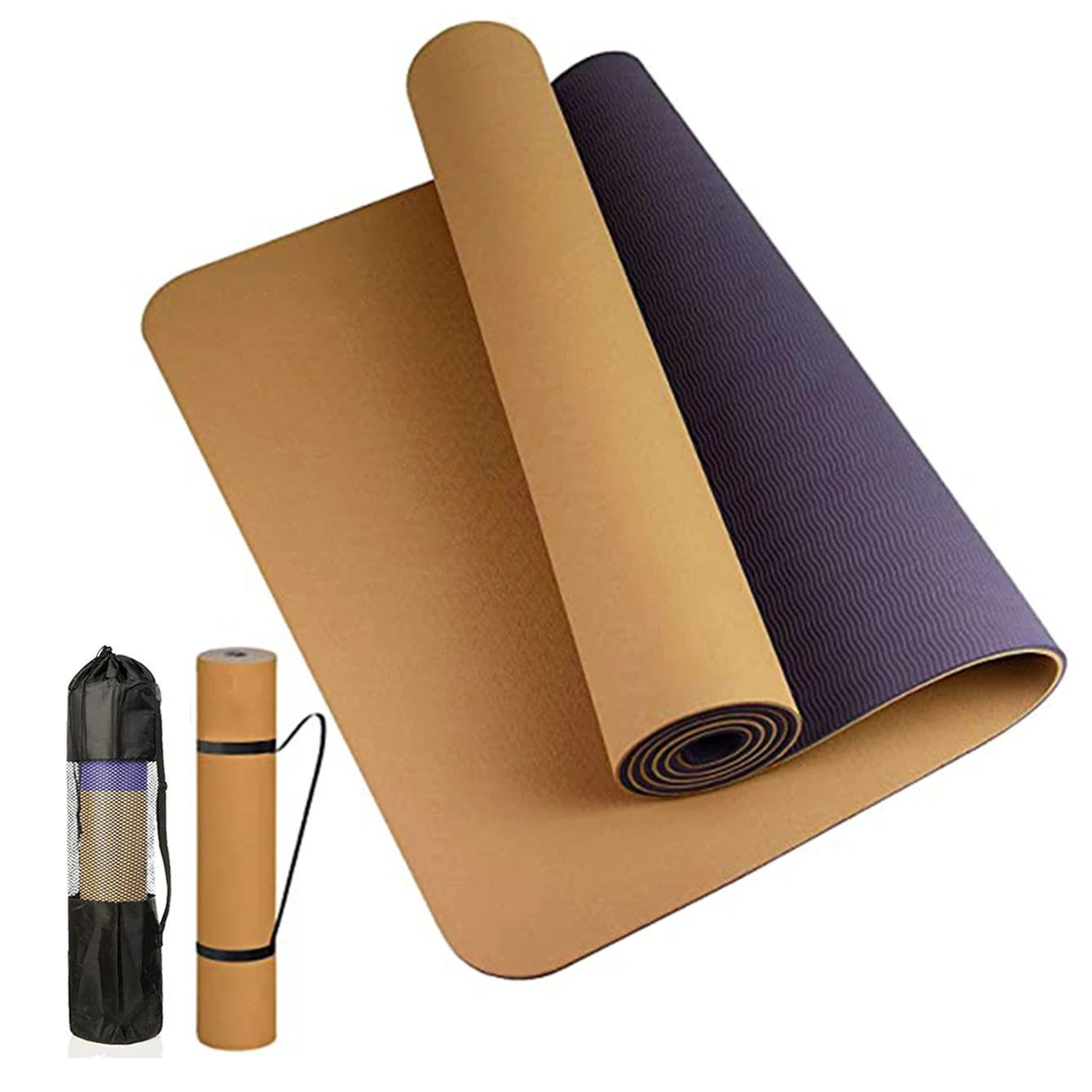 🖤 Dual Flow Non-Slip Yoga Mat 🧘🏾‍♀️✨