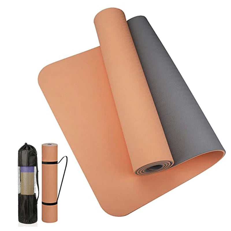 🖤 Dual Flow Non-Slip Yoga Mat 🧘🏾‍♀️✨