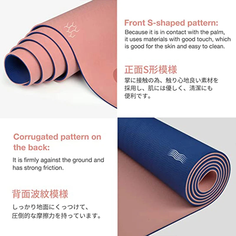 🖤 Dual Flow Non-Slip Yoga Mat 🧘🏾‍♀️✨