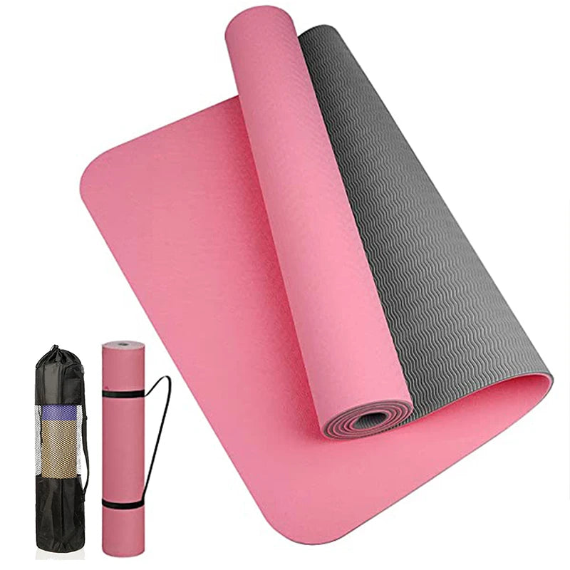 🖤 Dual Flow Non-Slip Yoga Mat 🧘🏾‍♀️✨