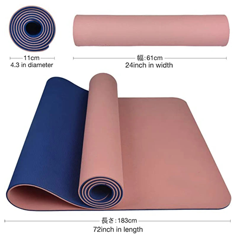 🖤 Dual Flow Non-Slip Yoga Mat 🧘🏾‍♀️✨